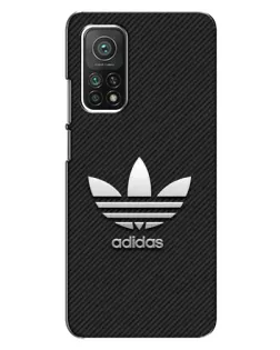 Чехол для Xiaomi Mi 10T с картинкой «Adidas Карбоновая текстура»