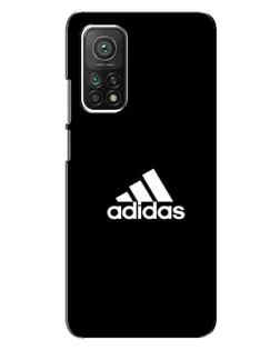 Чехол для Xiaomi Mi 10T с картинкой «Черная классика Adidas»