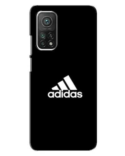 Чехол для Xiaomi Mi 10T с картинкой «Черная классика Adidas»