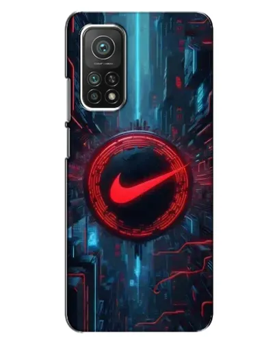 Чехол для Xiaomi Mi 10T с картинкой «Техногенный стиль Nike»