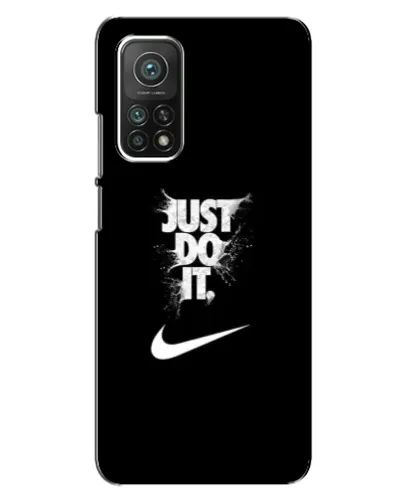 Чехол для Xiaomi Mi 10T с картинкой «Текстовый принт Nike»