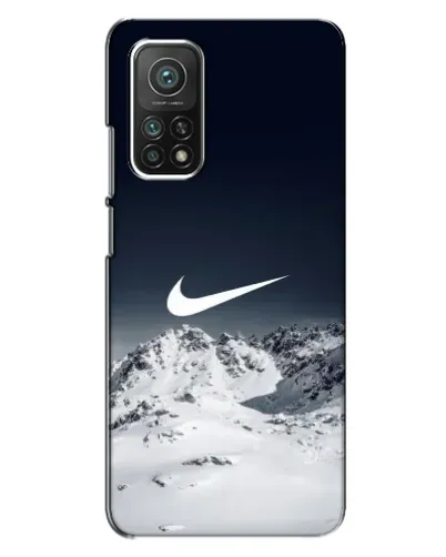 Чехол для Xiaomi Mi 10T с картинкой «Nike — зимние горы»