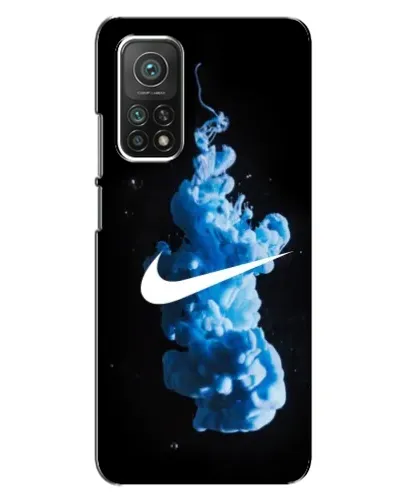 Чехол для Xiaomi Mi 10T с картинкой «Nike и синий дым»