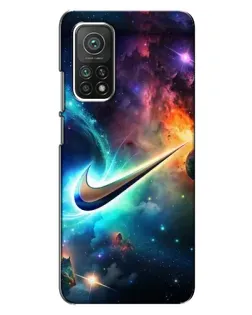Чехол для Xiaomi Mi 10T с картинкой «Космический Nike Swoosh»