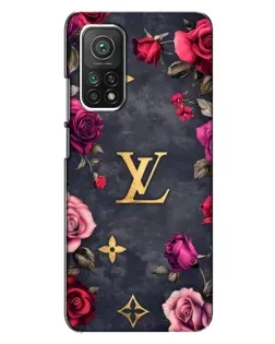 Чехол для Xiaomi Mi 10T с картинкой «Цветочный Louis Vuitton»