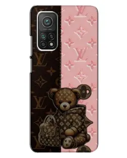 Чехол для Xiaomi Mi 10T с картинкой «Мишка в стиле LV»