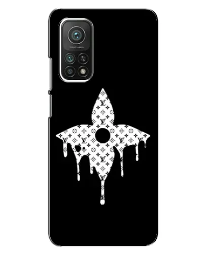 Чехол для Xiaomi Mi 10T с картинкой «Цветочная монограмма»