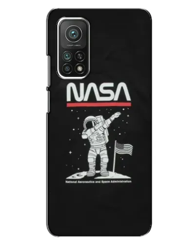 Чехол для Xiaomi Mi 10T с картинкой «NASA — шагаем по Луне» Чехол для Xiaomi Mi 10T с картинкой «NASA — шагаем по Луне»