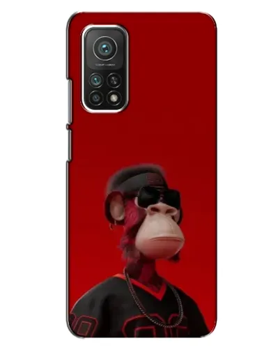 Чехол для Xiaomi Mi 10T с картинкой «Bored Ape в красном» Чехол для Xiaomi Mi 10T с картинкой «Bored Ape в красном»
