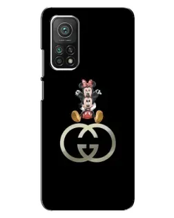 Чехол для Xiaomi Mi 10T с картинкой «Минни Маус на лого»