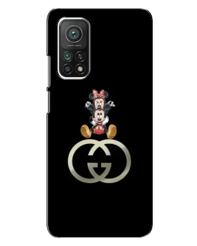 Чехол для Xiaomi Mi 10T с картинкой «Минни Маус на лого»