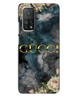 Чехол для Xiaomi Mi 10T с картинкой «Абстрактные цветы Gucci»