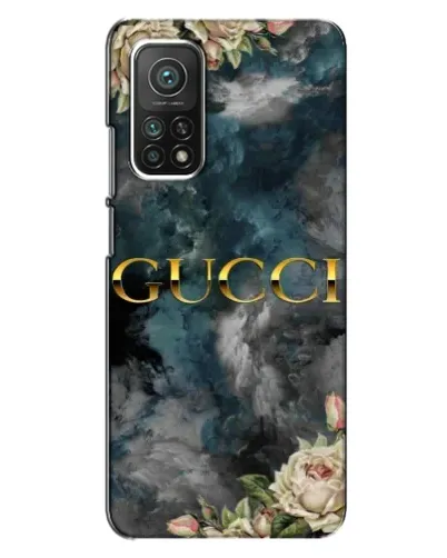 Чехол для Xiaomi Mi 10T с картинкой «Абстрактные цветы Gucci»