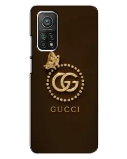 Чехол для Xiaomi Mi 10T с картинкой «Gucci — золотая бабочка»