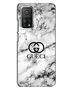 Чехол для Xiaomi Mi 10T с картинкой «Gucci — мраморный шик»