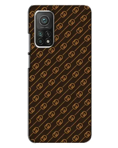 Чехол для Xiaomi Mi 10T с картинкой «Gucci — золотые диагонали»