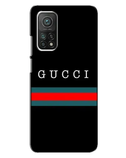 Чехол для Xiaomi Mi 10T с картинкой «Gucci — красный пояс»