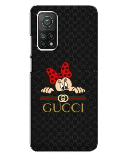 Чехол для Xiaomi Mi 10T с картинкой «Минни Маус Gucci — черный»