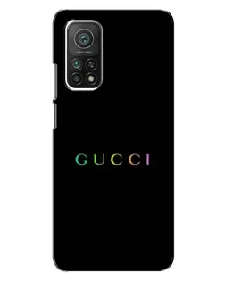 Чехол для Xiaomi Mi 10T с картинкой «Gucci — неоновый минимализм»