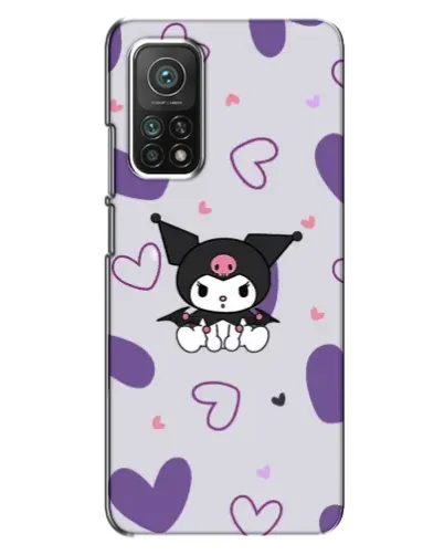 Чехол для Xiaomi Mi 10T с картинкой «Kuromi и лавандовые сердца»