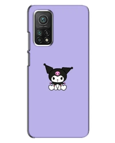Чехол для Xiaomi Mi 10T с картинкой «Kuromi — фиолетовый минимализм»