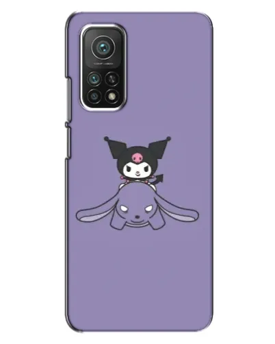 Чехол для Xiaomi Mi 10T с картинкой «Kuromi на лиловом фоне»