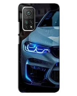 Чехол для Xiaomi Mi 10T с картинкой «Взгляд BMW с синими фарами» Чехол для Xiaomi Mi 10T с картинкой «Взгляд BMW с синими фарами»