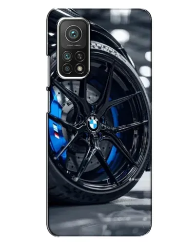 Чехол для Xiaomi Mi 10T с картинкой «Колесо BMW вблизи»