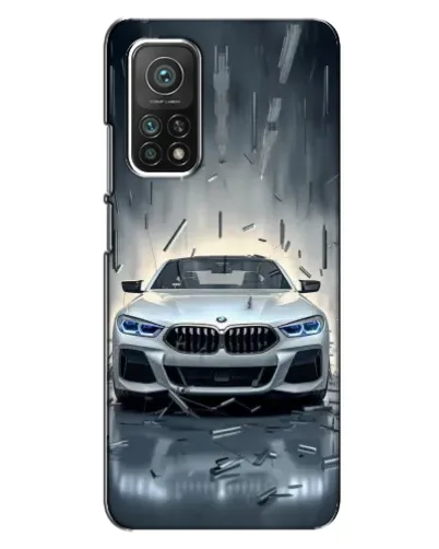 Чехол для Xiaomi Mi 10T с картинкой «BMW в свете фар»