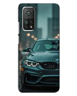 Чехол для Xiaomi Mi 10T с картинкой «BMW в огнях города»