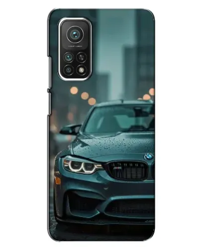 Чехол для Xiaomi Mi 10T с картинкой «BMW в огнях города»