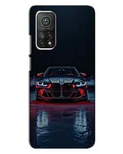 Чехол для Xiaomi Mi 10T с картинкой «BMW на мокрой дороге»
