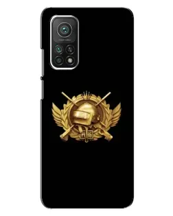 Чохол для Xiaomi Mi 10T з картинкою «PUBG — помаранчевий градієнт»