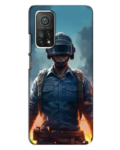 Чехол для Xiaomi Mi 10T с картинкой «PUBG — реалистичный герой»