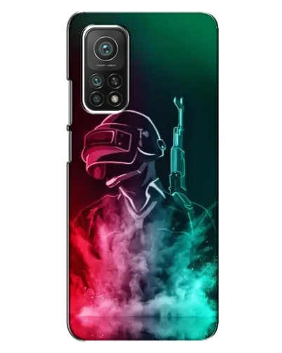 Чехол для Xiaomi Mi 10T с картинкой «PUBG — огненный воин»