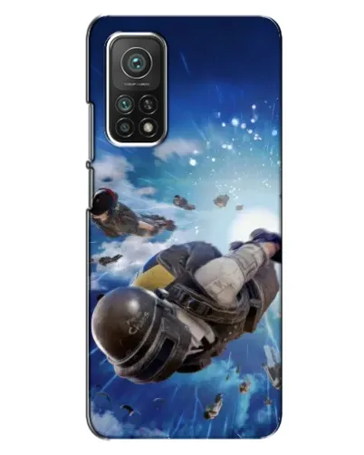 Чехол для Xiaomi Mi 10T с картинкой «Десант PUBG — прыжок»