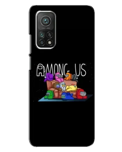 Чехол для Xiaomi Mi 10T с картинкой «Логотип Among Us»