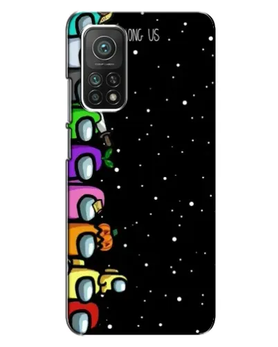 Чехол для Xiaomi Mi 10T с картинкой «Команда Among Us»