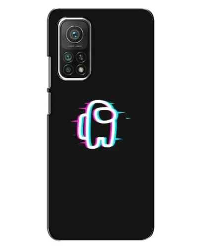 Чехол для Xiaomi Mi 10T с картинкой «Among Us неон»