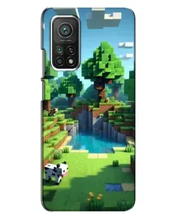 Чехол для Xiaomi Mi 10T с картинкой «Minecraft летний день»