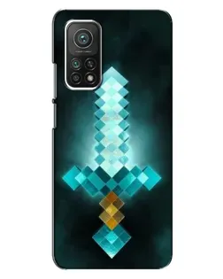 Чехол для Xiaomi Mi 10T с картинкой «Алмазный меч неон»