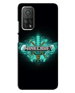 Чехол для Xiaomi Mi 10T с картинкой «Minecraft Diamond лого»