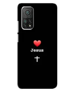 Чохол для Xiaomi Mi 10T з картинкою «Серце - Jesus»