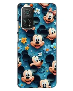 Чехол для Xiaomi Mi 10T с картинкой «Паттерн Микки и Минни»
