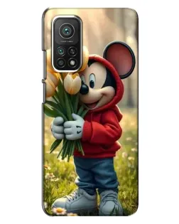 Чехол для Xiaomi Mi 10T с картинкой «Микки с тюльпанами» Чехол для Xiaomi Mi 10T с картинкой «Микки с тюльпанами»