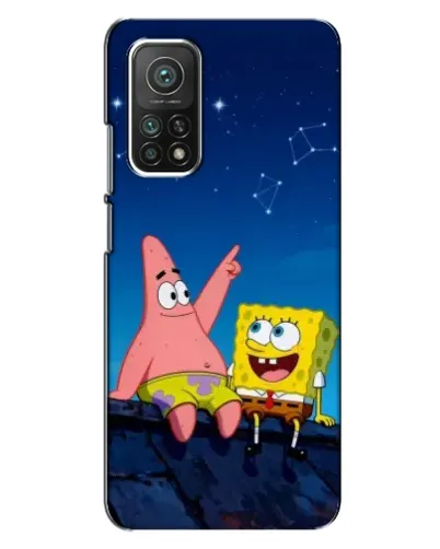 Чехол для Xiaomi Mi 10T с картинкой «Губка Боб и Патрик ночью» Чехол для Xiaomi Mi 10T с картинкой «Губка Боб и Патрик ночью»