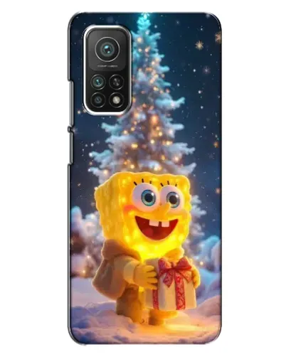 Чехол для Xiaomi Mi 10T с картинкой «Рождественский Спанч Боб» Чехол для Xiaomi Mi 10T с картинкой «Рождественский Спанч Боб»
