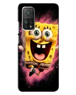 Чехол для Xiaomi Mi 10T с картинкой «Взрывной Спанч Боб»
