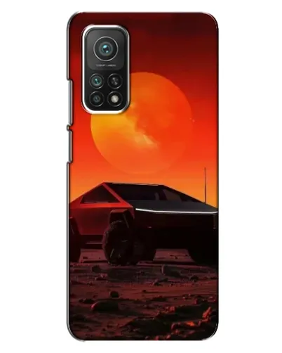 Чехол для Xiaomi Mi 10T с картинкой «Cybertruck на Марсе»