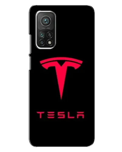 Чехол для Xiaomi Mi 10T с картинкой «Tesla Red Logo»